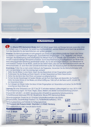 FFP2-ademhalingsmasker, 2 stuks