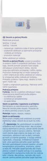 Mivolis Fußgelenk-Bandage Gr. S, 1 St