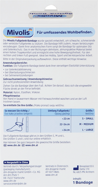 Mivolis Fußgelenk-Bandage Gr. S, 1 St