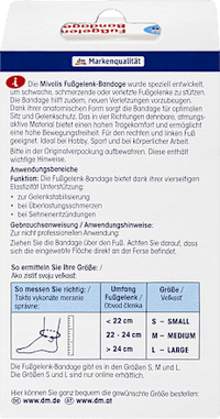Enkelbandage L, 1 stuk