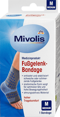 Enkelbandage M, 1 stuk