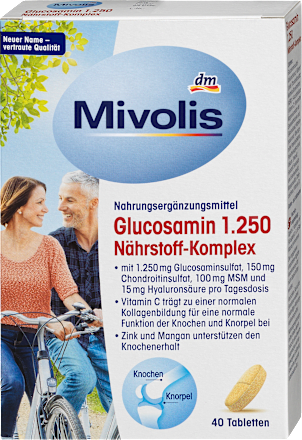 Glucosamine 1.250 Voedingsstoffencomplex, 40 tabletten, 66 g