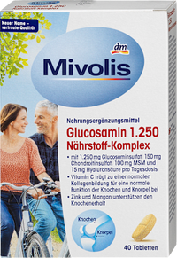 Glucosamine 1.250 Voedingsstoffencomplex, 40 tabletten, 66 g