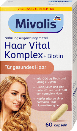 Haar Vital Komplex + Biotin, Kapseln 60 St, 60 St