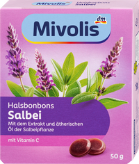 Mivolis Halsbonbons Salbei, 50 g
