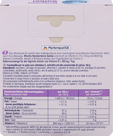 Salie keelpastilles, 50 g
