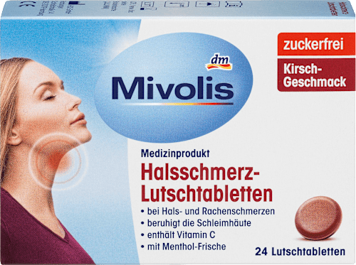 Halsschmerz-Lutschtabletten, 24 St Mivolis