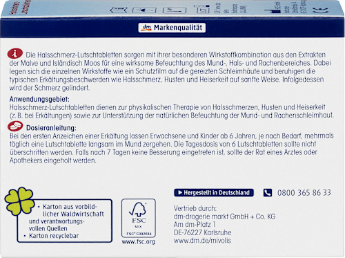 Halsschmerz-Lutschtabletten, 24 St Mivolis