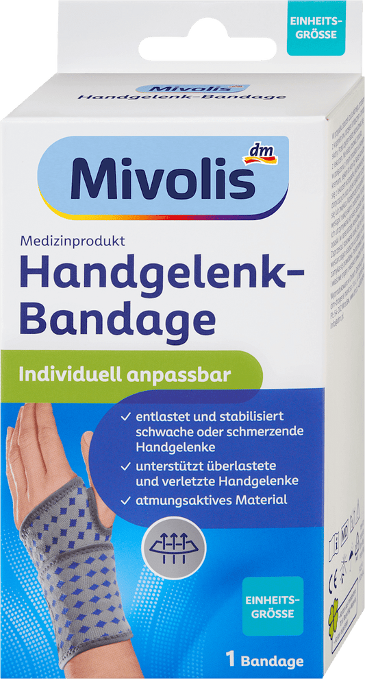 Mivolis Bandage de poignet Taille unique, 1 pce