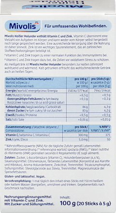 Heißgetränk, Heißer Holunder (20 Sticks), 100 g