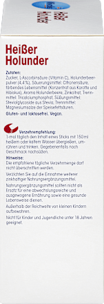 Warme drank, warme vlierbes (20 stokjes), 100 g