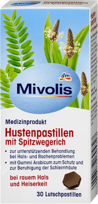 Husten-Pastillen mit Spitzwegerich, 46 g Mivolis