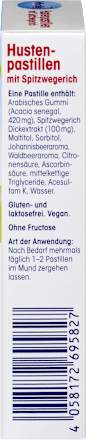 Husten-Pastillen mit Spitzwegerich, 46 g Mivolis