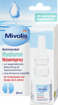 Hyaluron Nasenspray, 20 ml Mivolis