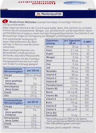 Immuun wekelijkse behandelingsampullen 7 stuks, 175 ml