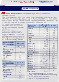 Immuun wekelijkse behandelingsampullen 7 stuks, 175 ml