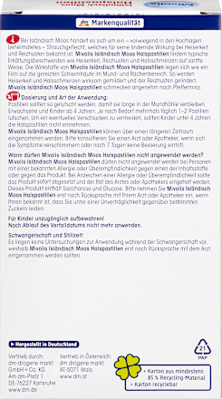 IJslandse mos keelpastilles, 40 stuks