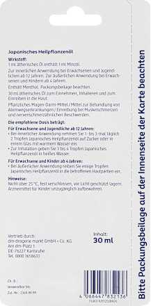 Japanisches Heilpflanzenöl, 30 ml