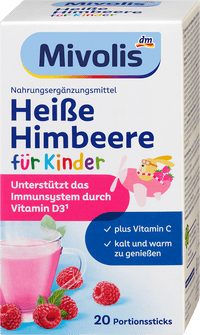 Mivolis Kindergetränk, Heiße Himbeere (20 Sticks), ab 7 Jahren, 100 g
