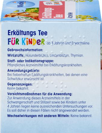 Kinderthee, koude thee (12 zakjes), 18 g