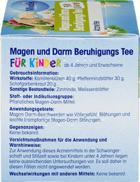 Kinderthee, Maag- en darmkalmerende thee (12 theezakjes), 18 g