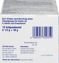 Kinderthee, Maag- en darmkalmerende thee (12 theezakjes), 18 g
