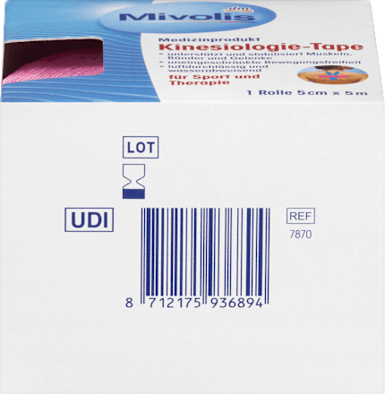 Mivolis Kinesiologietape, 1 rol, 1 stuk