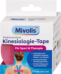 Mivolis Kinesiologie-Tape, 5 cm x 5 m, 1 Rolle, 5 m