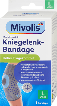 Mivolis Kniegelenk-Bandage Gr. L, 1 St
