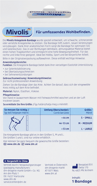 Mivolis Kniegelenk-Bandage Gr. L, 1 St