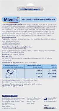 Mivolis Kniegelenk-Bandage Gr. S, 1 St