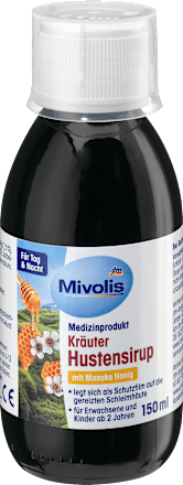 Kruidenhoestsiroop met Manuka honing, 150 ml