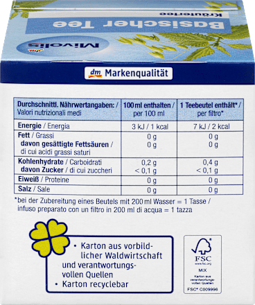 Kruidenthee, alkalische thee (12 zakjes), 21,6 g