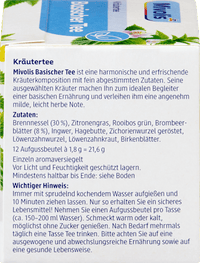 Kräutertee, Basischer Tee (12 Beutel), 21,6 g