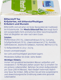Kräutertee, Bitterstoff Tee (12 Beutel), 24 g