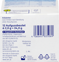 Kräutertee, Bitterstoff Tee (12 Beutel), 24 g