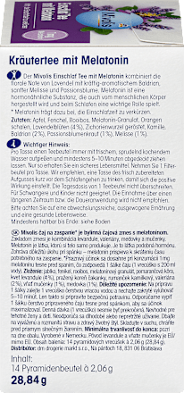 Kruidenthee, slaapthee met melatonine (14 theezakjes), 28,84 g