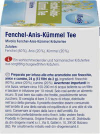Kruidenthee, venkel-anijs-karwijthee (12 zakjes), 24 g