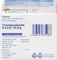 Kräutertee, Fenchel-Anis-Kümmel Tee (12 Beutel), 24 g