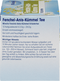 Kruidenthee, venkel-anijs-karwijthee (12 zakjes), 24 g
