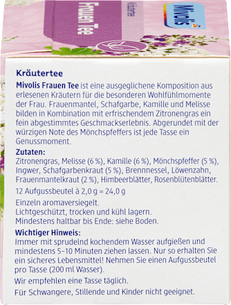 Kräutertee, Frauen Tee (12 Beutel), 24 g