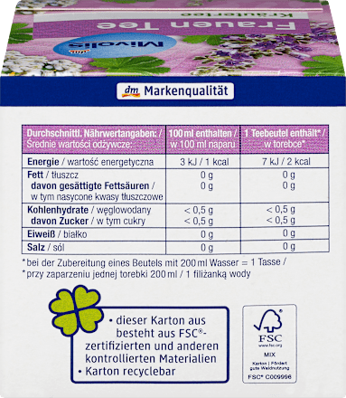 Kruidenthee, damesthee (12 zakjes), 24 g