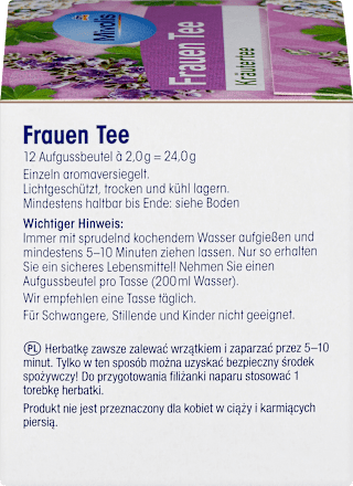 Kruidenthee, damesthee (12 zakjes), 24 g
