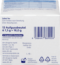 Kräutertee, Salbei Tee (12 Beutel), 18 g