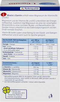 L-Carnitin Kapseln, 60 St, 59 g Mivolis
