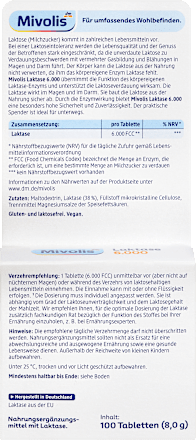 Laktase 6.000, Mini Tabletten 100 St, 8 g