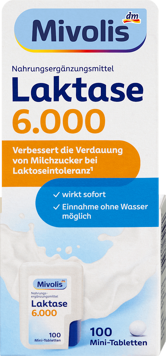 Mivolis Lactase 6000 Mini Tabletten 100 St
