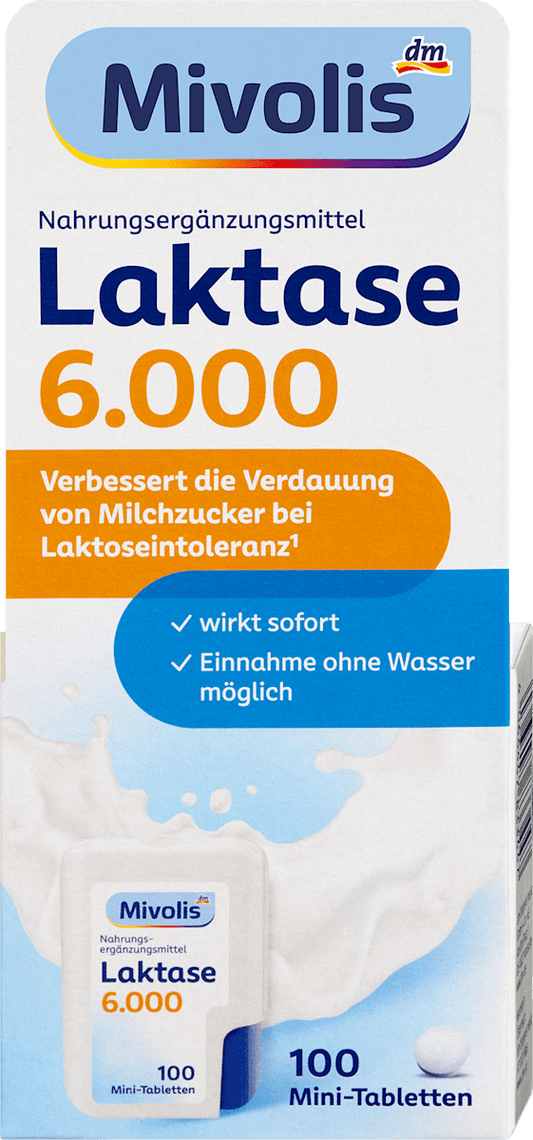 Mivolis Lactase 6000 Mini Tabletten 100 St