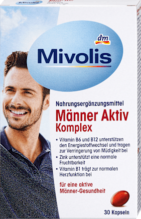 Männer Aktiv Komplex, Kapseln, 30 St., 30 St Mivolis