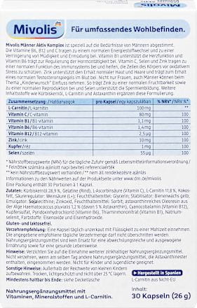 Männer Aktiv Komplex Kapseln 30 St, 26 g